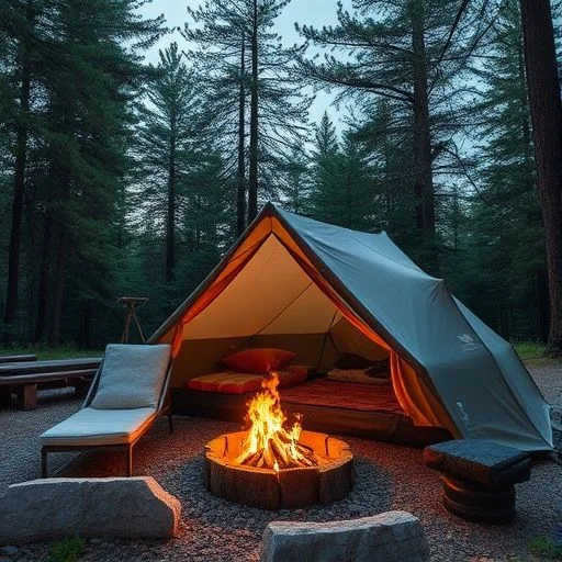 A vibrant, dynamic shot of a winding, well-maintained hiking trail leading through a sun-dappled, ancient forest. The path disappears into the distance, inviting exploration and adventure. Sunbeams pierce through the dense canopy, creating magical, ethereal light shafts and highlights on lush moss and ferns.